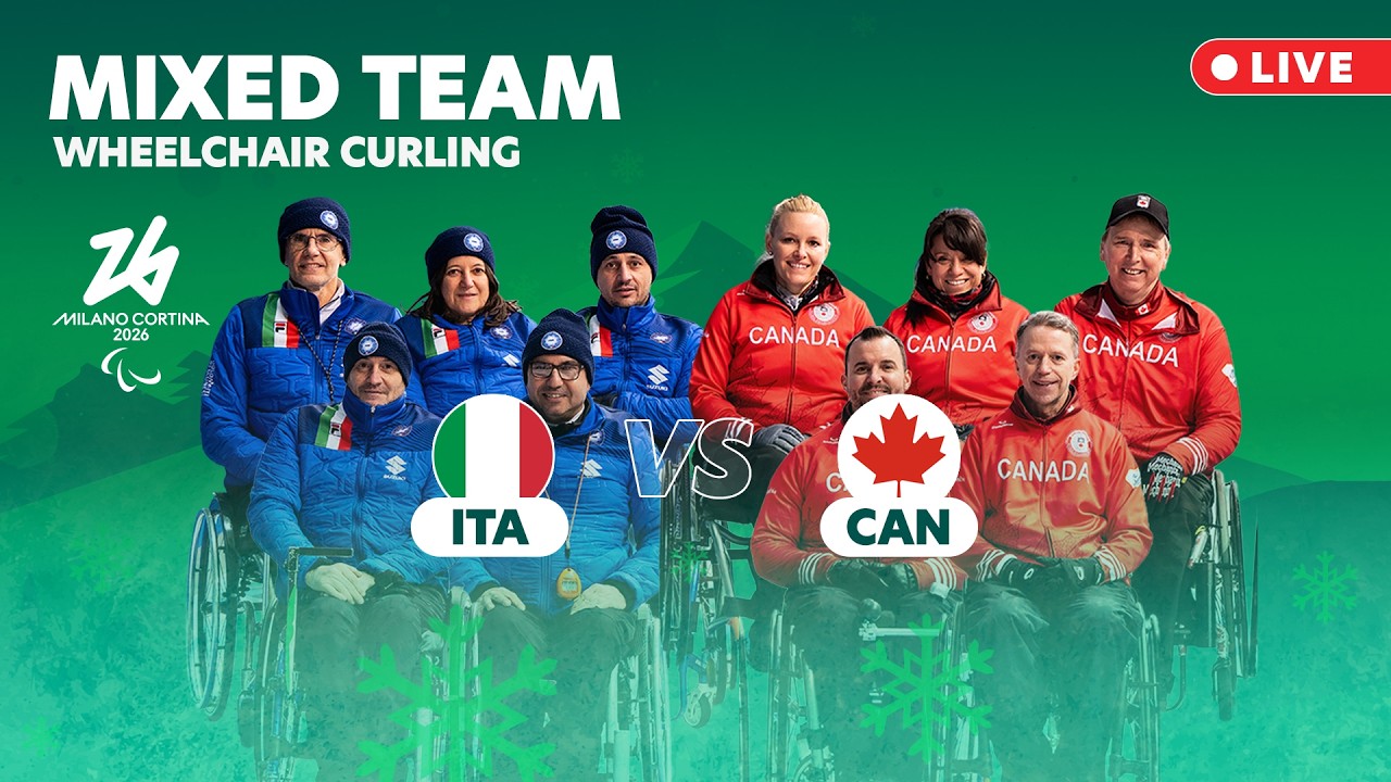🔴LIVE: ITA 🇮🇹 vs 🇨🇦 CAN | Wheelchair Curling – Mixed Team Round Robin | 7 Mar | Milano Cortina 2026