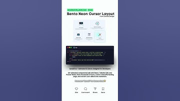 Bento Neon Cursor Layout #codewith_muhilan #css #coding