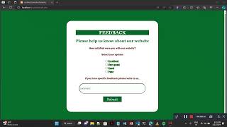 SIMPLE FEEDBACK FORM USING HTML, CSS, PHP 👩‍💻