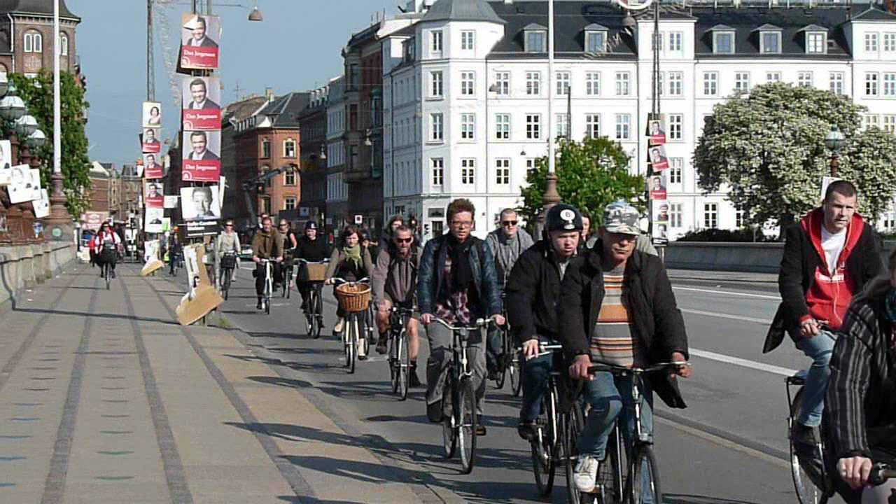 Copenhagen, Denmark Bicycle Rush Hour - YouTube