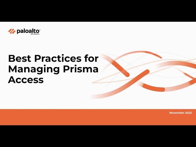 Palo Alto Networks Prisma Access (SASE)