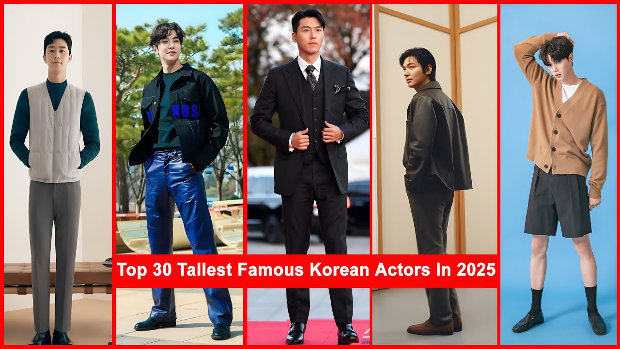 30 самых высоких известных корейских актёров 2025 года | 10 популярных фактов