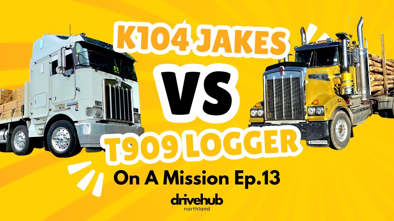 On A Mission Ep.13 | Kenworth K104 Jakes & T909 Logger Flat Out | Real NZ Trucking