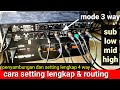 routing & setting crossover dbx234xl || output 4 way