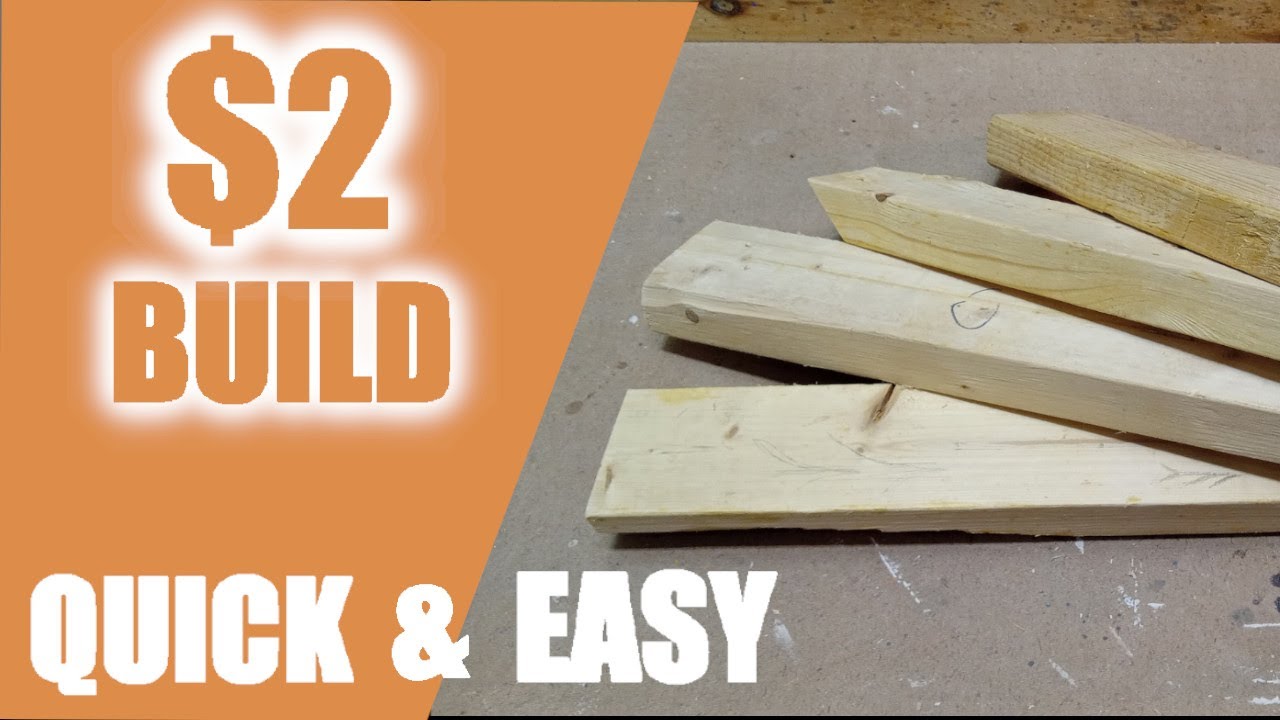 Столярное дело за 2 доллара: быстрая и простая сборка стеллажа из брусков 2x4 (30 минут)