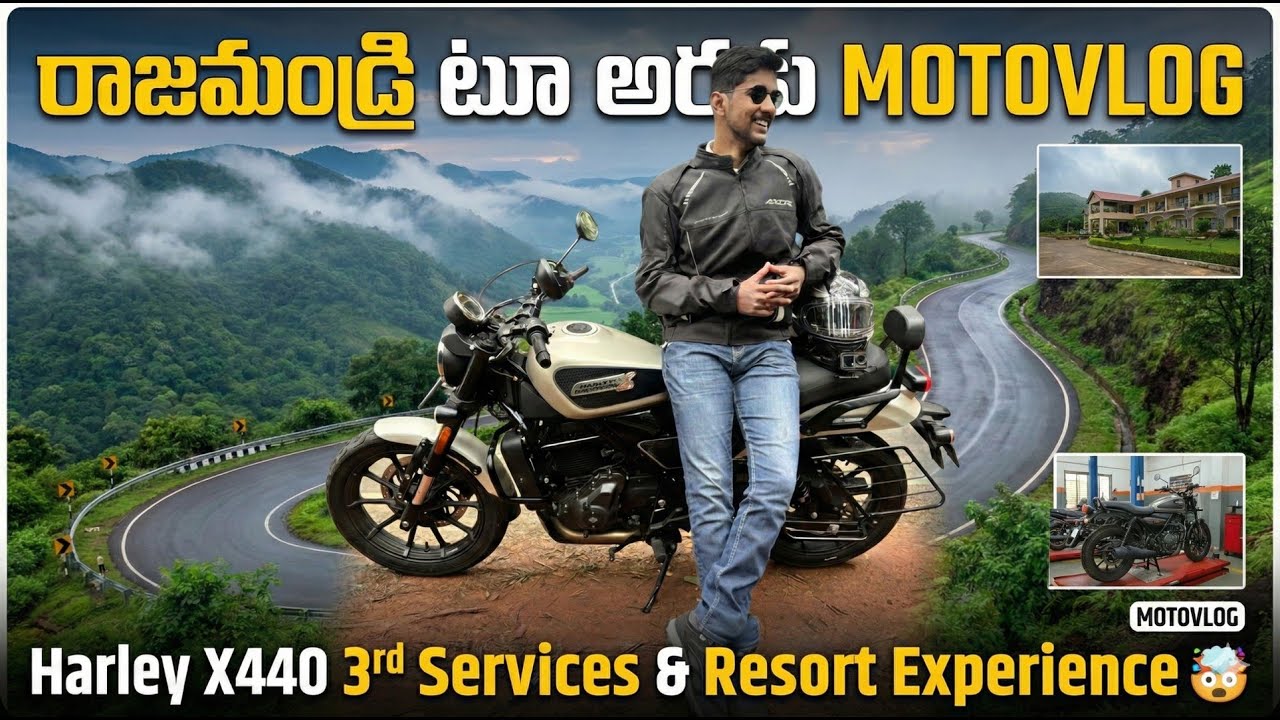 Rajahmundry to Araku Ride for Harley X440 Service | Vizag to Araku Valley Motovlog | Vistara Resort