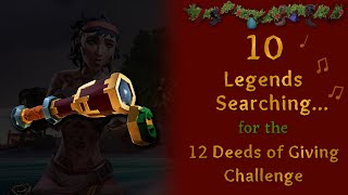Sea of Thieves—10 Legends Searching Goal, 12 Deeds of Giving Challenge (Eastern Winds Jade Spyglass)