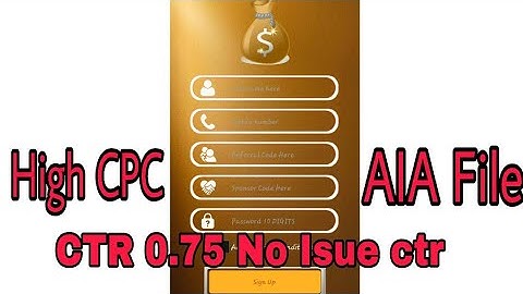 High cpc AIA File Appybuilder Admob
