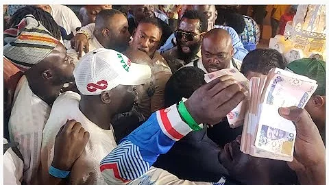 WATCH HOW 100BG PRES.ALH.RILWAN COOLER MAKES MONEY SPEAKING ON MALAIKA AT 50YRS CELEBRATION