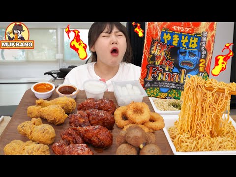 🔥스코빌 지수 91만🔥 역대급으로 매웠던 페양그 Final .. 🥵 | 일본라면, 땡초치킨, 멕시카나 치킨 먹방 Mukbang