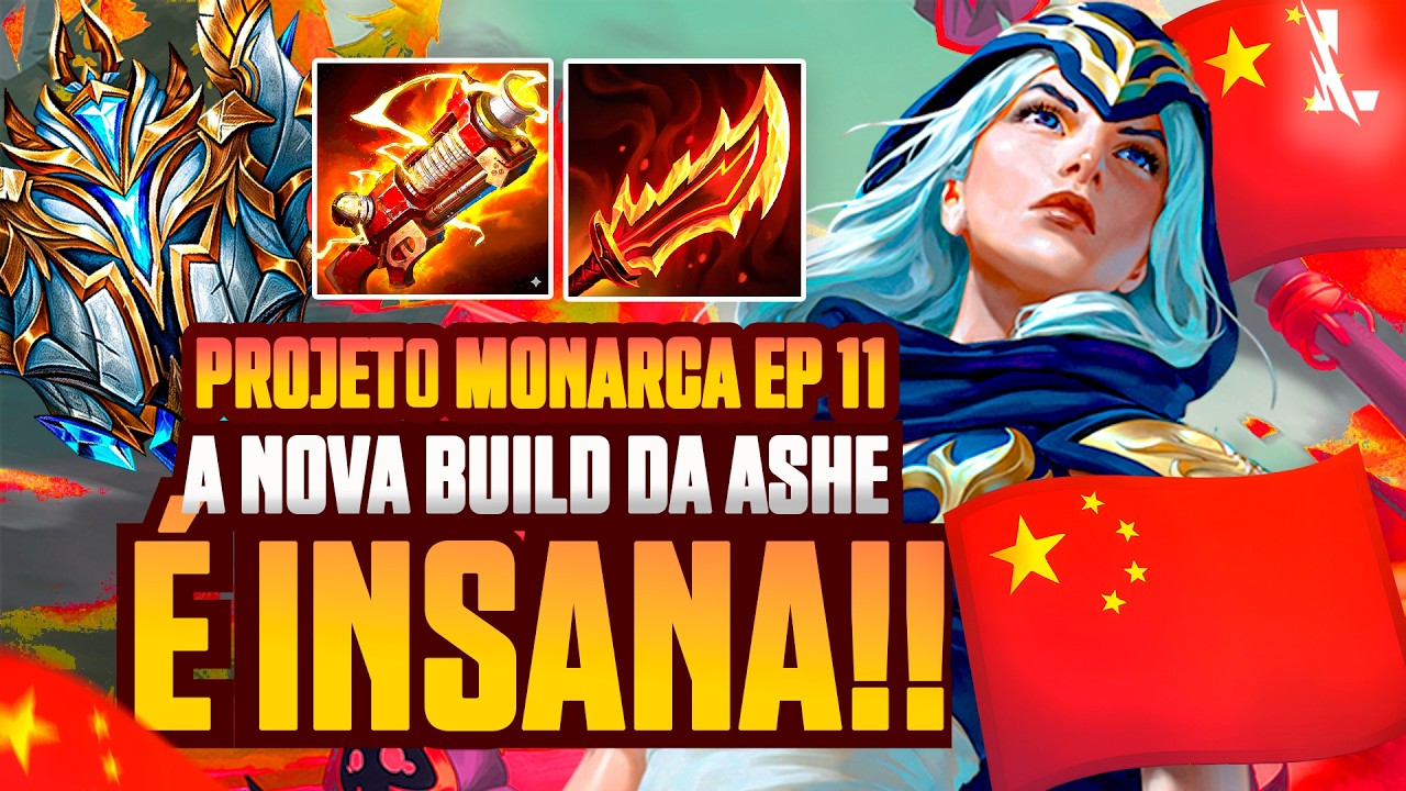 ESSA BUILD DA CHINA DEIXOU A ASHE QUEBRADA | ASHE ADC | PROJETO MONARCA EP.11 | LoL Wild Rift