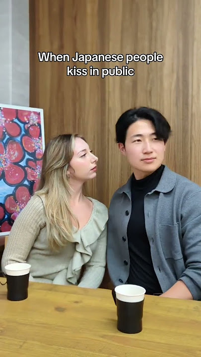 When Japanese people kiss in public