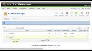 Joomla - How to Contact Manager