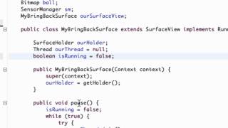 Android Developing Applications Tutorial   128   Finishing Accelerometer and unregistering