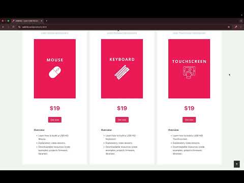 USB HID Products Section
