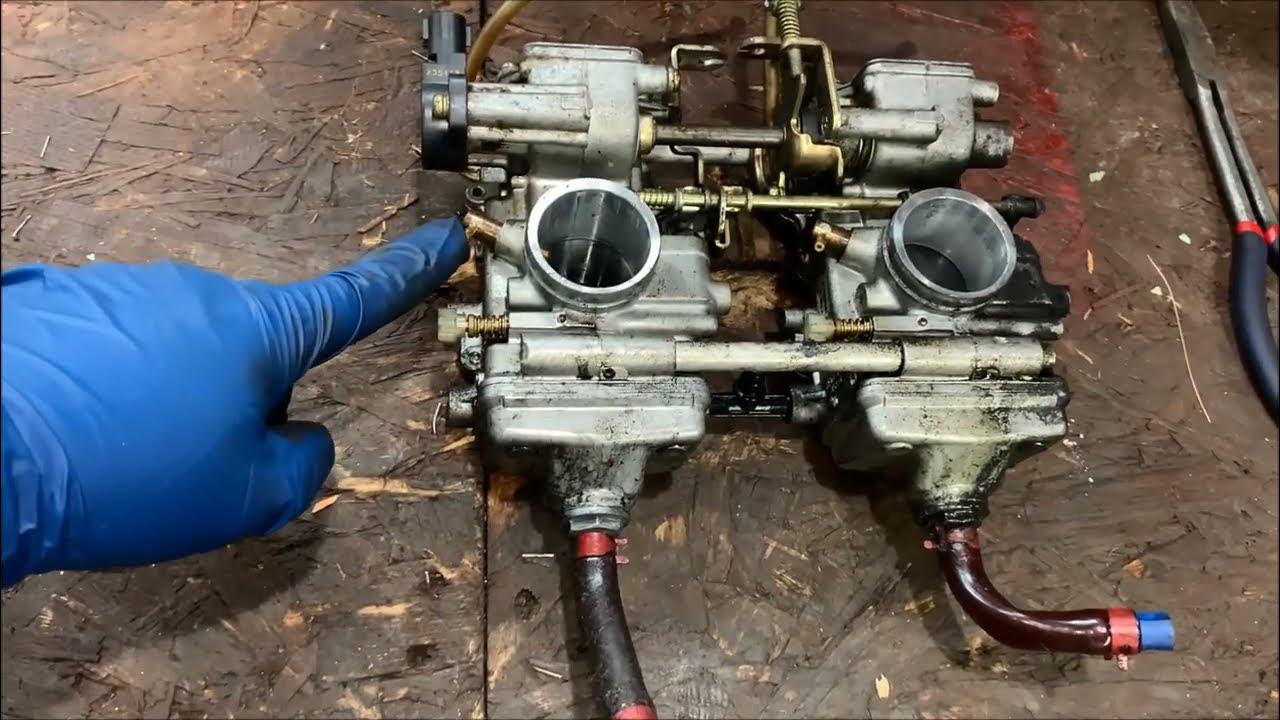 How to remove and clean Mikuni Flat Slide Carbs on a Polaris IQ or