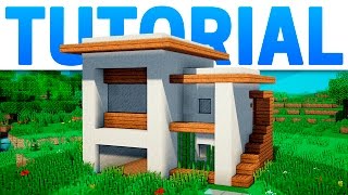 MINECRAFT: CASA MODERNA COMPACTA Y BONITA / TUTORIAL screenshot 5