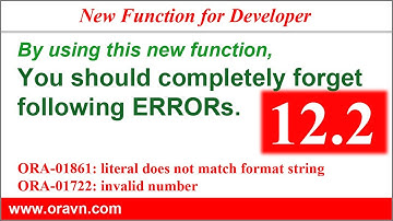 [en] ORACLE 12.2 TOP New Features: a FUNCTION for checking DATATYPE. Good bye  ORA-01861, ORA-01722