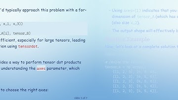 Mastering tensordot for 3-Dimensional and 2-Dimensional Tensor Operations in Python