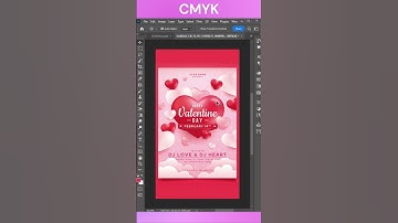 How to change RGB to CMYK to GRAYSCALE in photoshop | Happy Valentines Day #shorts #shortsvideo