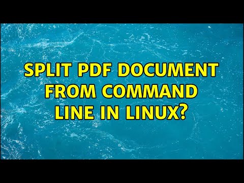 Split PDF document