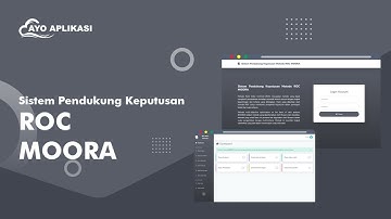 Source Code Aplikasi Sistem Pendukung Keputusan (SPK) Kombinasi Metode ROC Dan MOORA