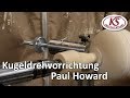 Kugeln drechseln mit dem Kugeldrehapparat von Paul Howard auf einer Stratos XL- mit Untertitel