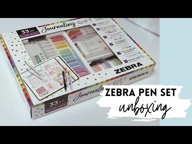 UNBOXING Zebra Journaling gift set - what's inside? Great
