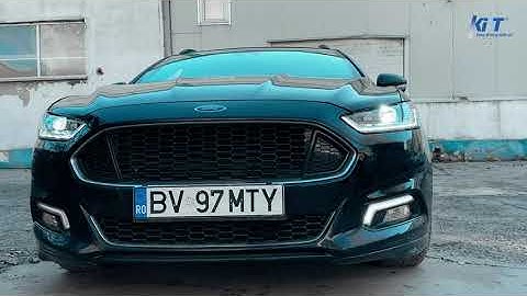 LED DRL Headlights Xenon Look for Ford Mondeo MK5 Flowing Dynamic Sequential Turning Lights Chrome