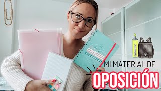 Mi MATERIAL de OPOSICIÓN | ¿Qué utilizo? + Agenda para Opositor...