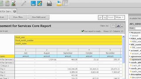 Running AFS Report from Pentaho
