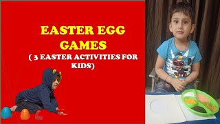 Easter surprise eggs hunt games for kids | Easter egg games | 3 Easter Activities for kids