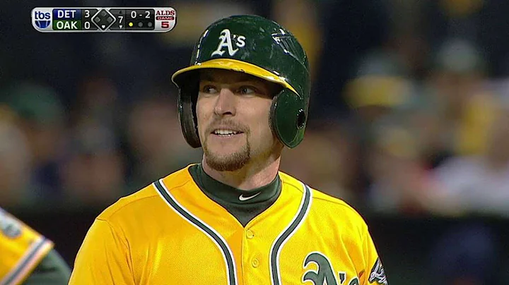 Lowrie fouls off Verlander's one-hopper