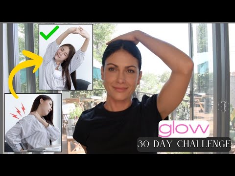 Day 4 Release Neck Tension Downward Pull 30 Day Face Yoga Challenge