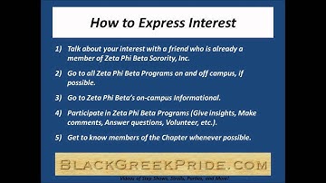 How to Express Interest in Zeta Phi Beta