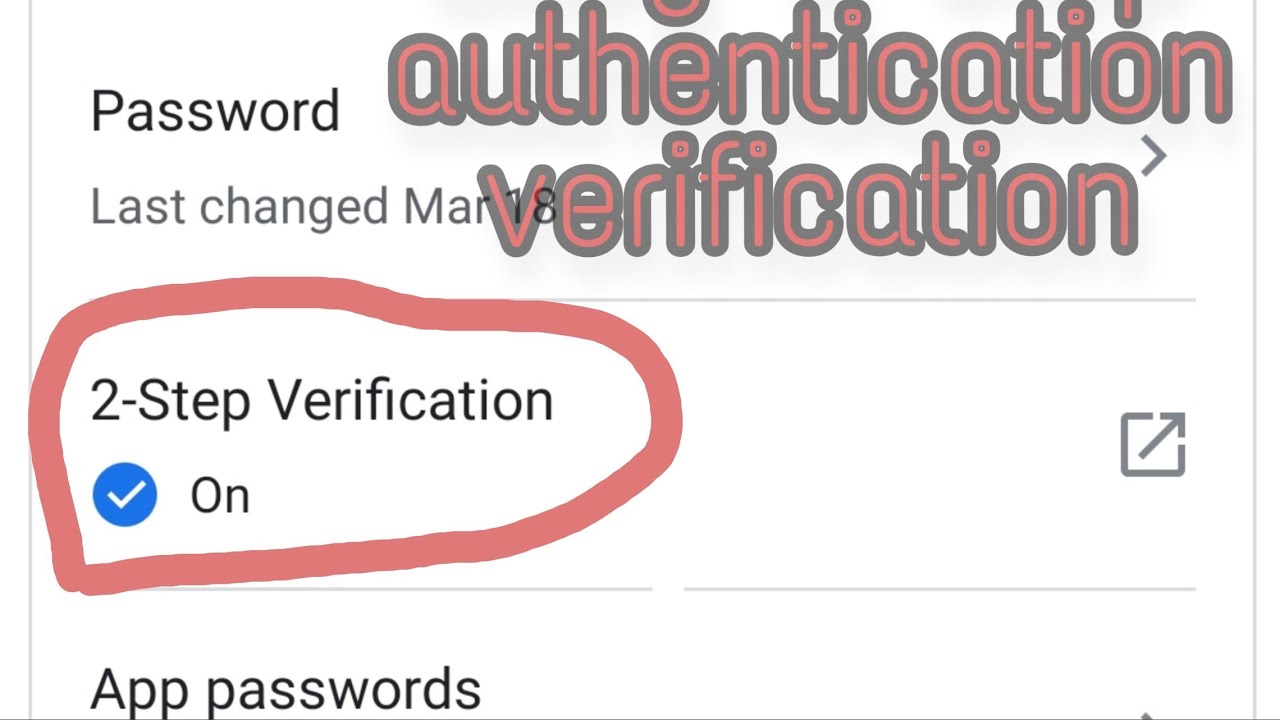 two 2 step authentication verification for gmail #gmail#authentication