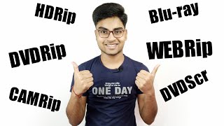 What is PreDVDRip, DVDrip, HDRip, WEBRip, WEB-DL, BluRay, etc | Explained in Hindi