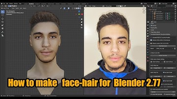 How to make Part2 FMDL  face-hair for PES 2021 Blender 2.77 3d Anwar El Lbidawi