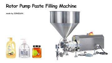How to use ZS-RPGT900 Rotor Pump Paste Filling Machine