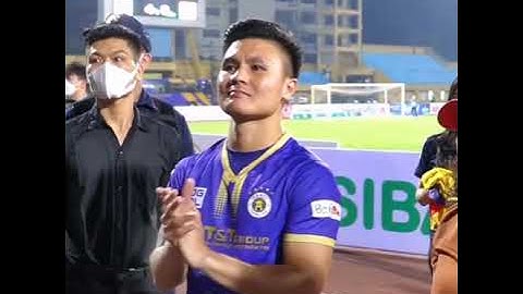 Quang Hải nghẹn ngào chia tay CĐV trong trận đấu cuối cùng CLB Hà Nội #quanghai #clbhanoi