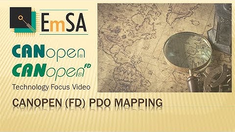 CANopen (FD) Process Data Object (PDO) Mapping Parameters