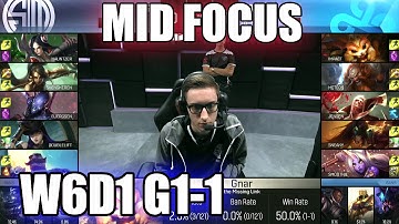 TSM vs Cloud 9 - Mid Focus (Bjergsen vs Jensen) | Game 1 S6 NA LCS Summer 2016 W6D1 | TSM vs C9 G1