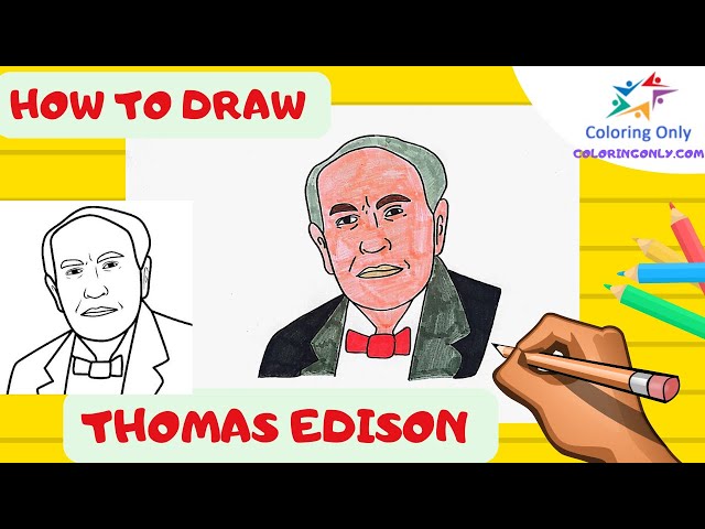 How To Draw Thomas Edison - YouTube how-to-draw-thomas-edison-youtube