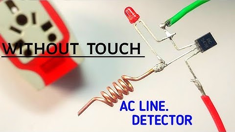 220v Ac line tester using bc547 Transistor... non contact Ac line tester very