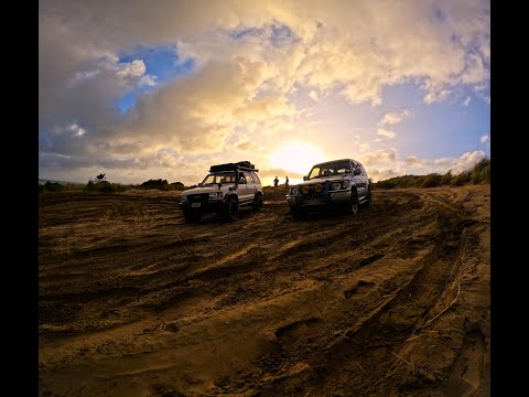 4X4 road trip &amp; Camping on Muriwai beach North Island New Zealand  Ep 7/500