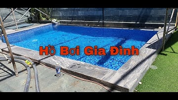 Mẫu thi công hồ bơi gia đình mini đẹp.