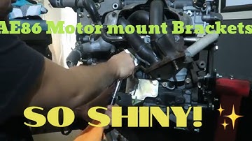 Installing Xcessive Manufacturing motor mount brackets on my AE86 Corolla GTS
