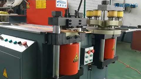 The Cutting unit operation video of CNC Copper Busbar Machine