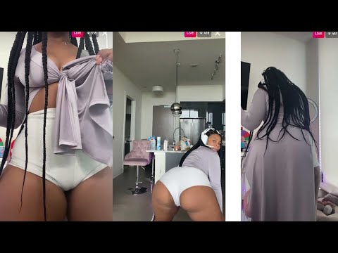 KATANAH TEASE CLAPING HER BOOTY ON INSTAGRAM LIVE