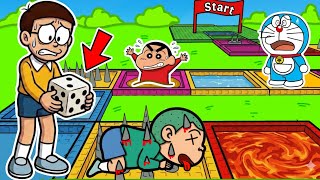 Shinchan & Nobita Play Evil Ludo Game 😱😱 | Shinchan And Nobita Game | Funny Game | screenshot 5